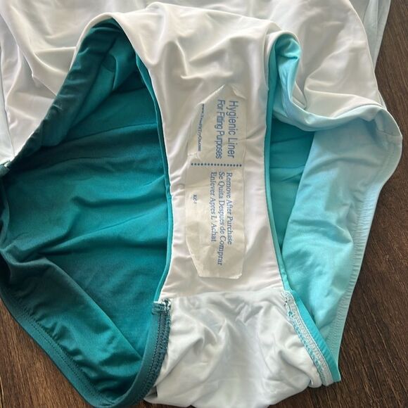 NWT La Blanca Ocean Oasis Shirred One Shoulder One Piece One-Piece - Picture 10 of 13